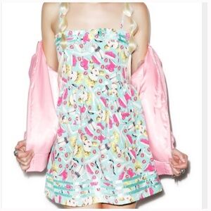 Iron Fist Dolls Kill Doll Parts  Pin Up Mini Dress Sz XS